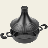 Vorbestellung – Tajine – Keramikbeschichtung – 28 cm – PFAS-frei – Schwarz