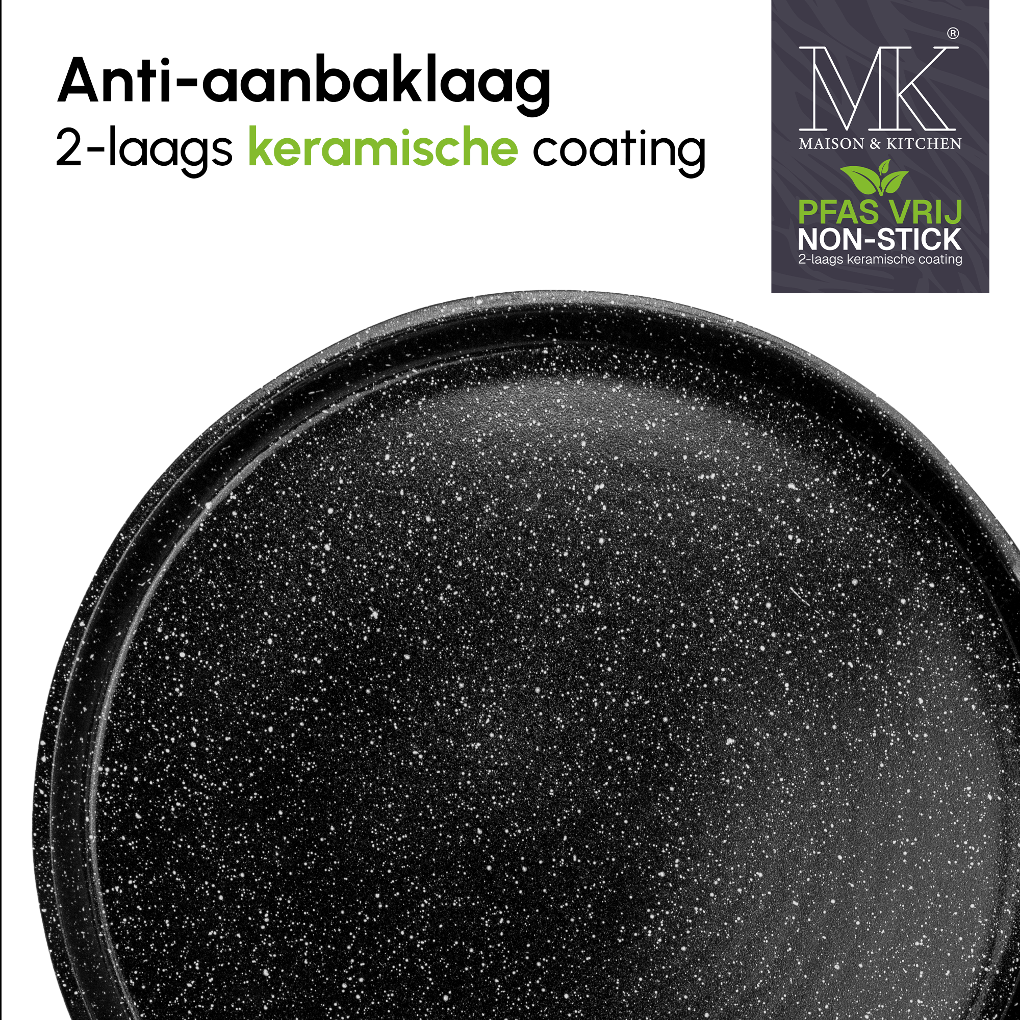 Pancake Pan - Pannenkoekenpan - 26 cm - PFAS vrij - Zwart